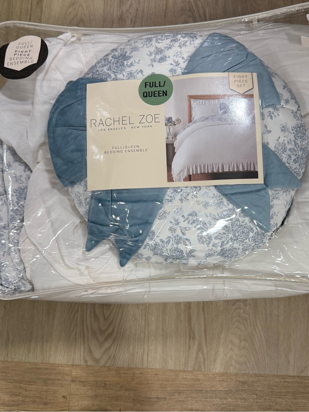 Rachel Zoe Blue and White Comforter Set